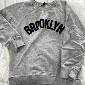 JCrew Brooklyn Crew Neck Sweatshirt L